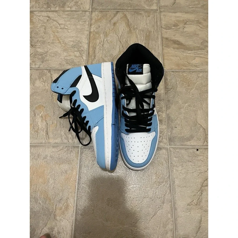 Jordan Air Jordan 1 Retro High OG University Blue White Black Sneakers Men 8.5